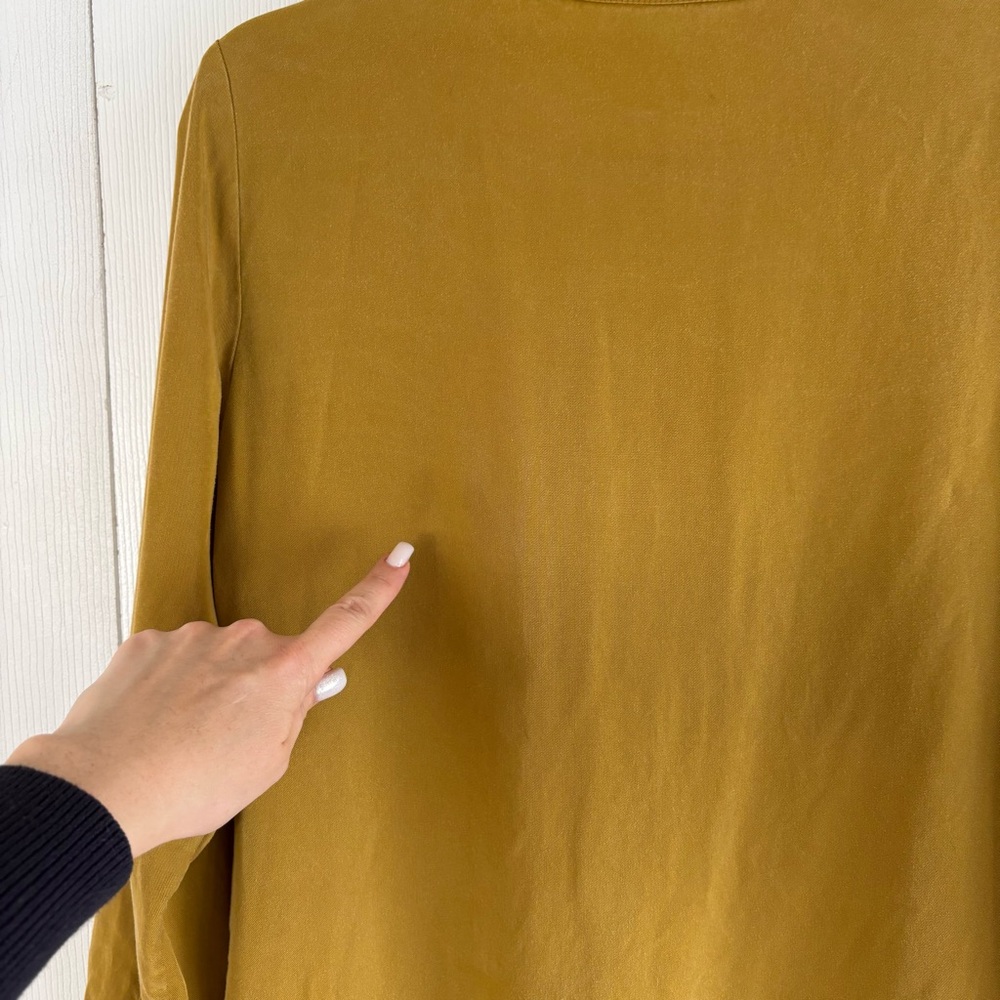 Soft Surroundings Split-Neck Tunic in Mustard Yel… - image 6